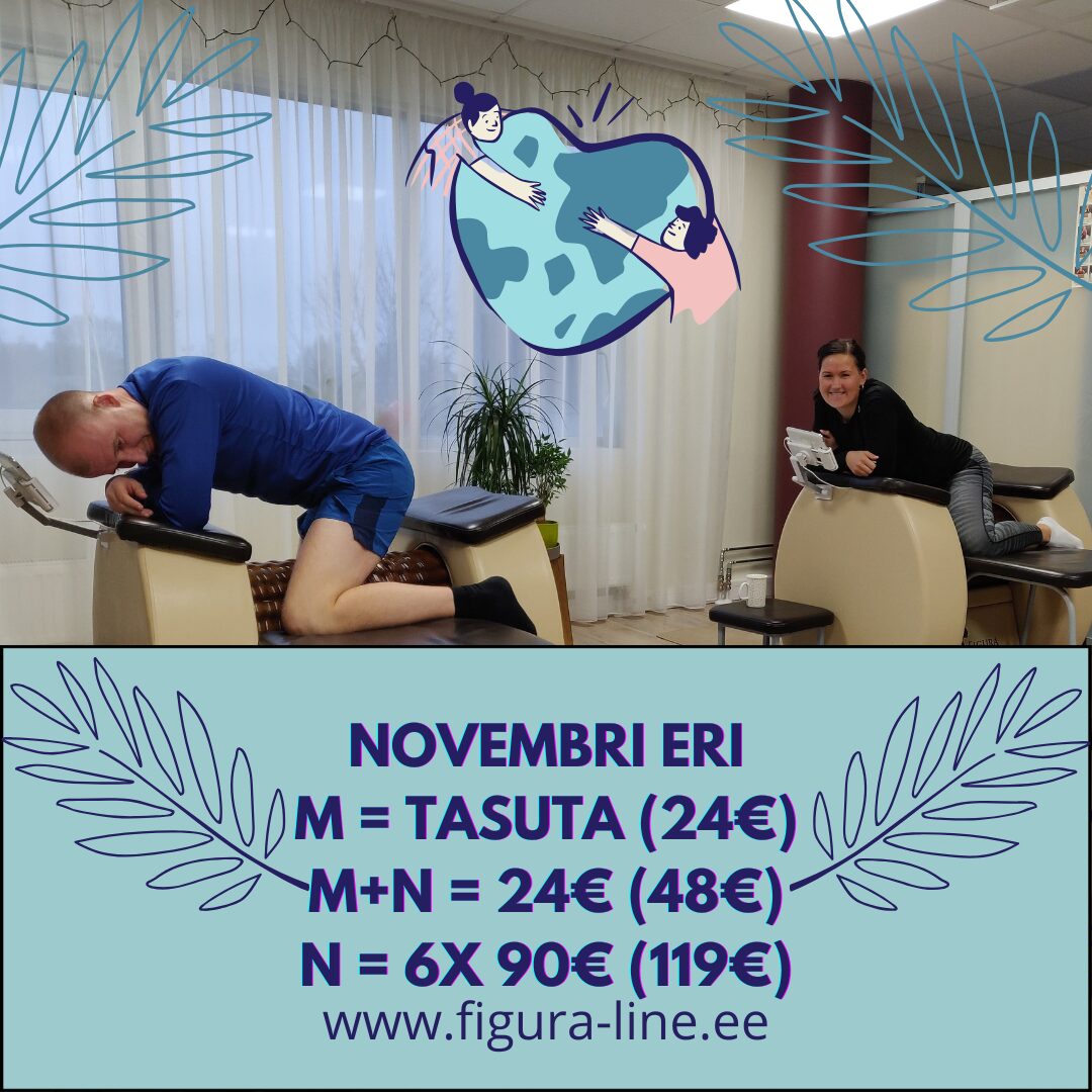 Novembris on kõigile MEESTELE TASUTA 1x 60 minutit rullmassaaži! Veedame mõnusa tunni 
kvaliteetaega

 lõõgastavalt koos meestega.
🎀

 1x60 min rullmassaaži mee